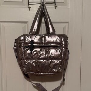 Thacker Stylish Metallic Tote Bag